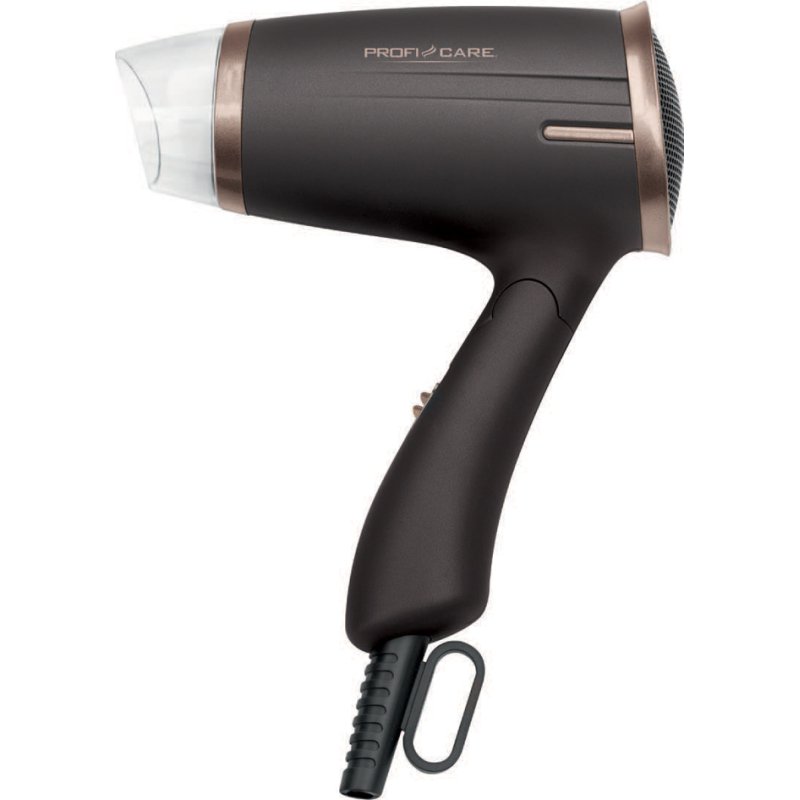 PROFI CARE sèche-cheveux PC-HT 3009, blanc/champagne, poignée repliable, 1400 W
